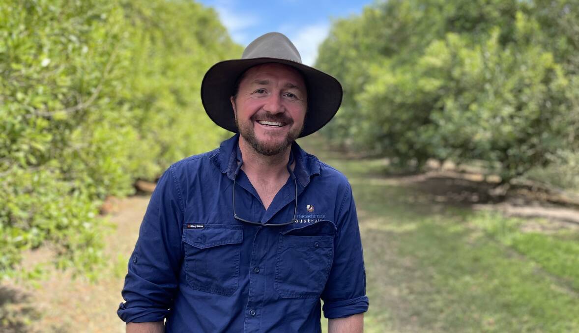 MORE MACCAS: Macadamias Australia grower technical manager Dr Rohan Orford, Bundaberg, is anticpating a big 2022 season. Photo: Macadamias Australia.