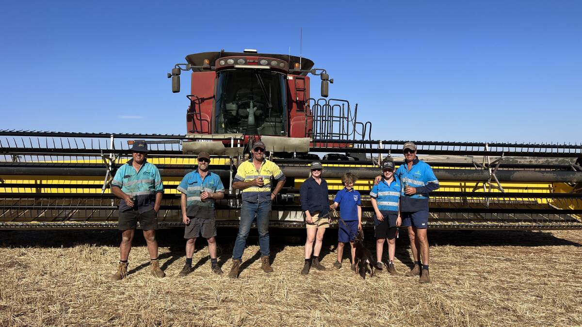 Peta Thorniley and Tony White grow wheat, barley and lupins on about 3000 hectares and run about 2000 sheep. Ms Thorniley said her two boys were true farm kids and love being out in the sheds fixing things.