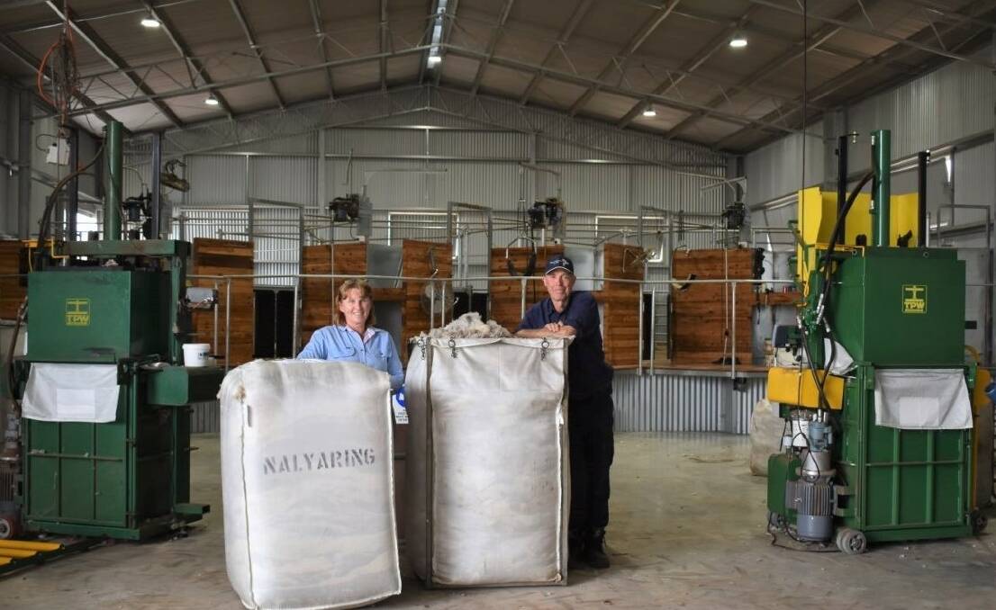 Denise and Bevan Walters, Nalyaring, Brookton, are very pleased with their new shearing shed as a less stressful and more comfortable environment for their sheep, themselves, farm workers and visiting shearing teams.