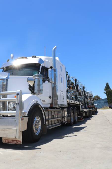 The truck left last week to deliver the 12 V-Express Sheep Handlers to their new homes across New South Wales.