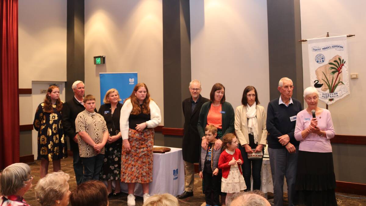 2023 honorary life membership recipient, Heather Allen, Champion Bay branch, was warmly congratulated by her children and grandchildren.
