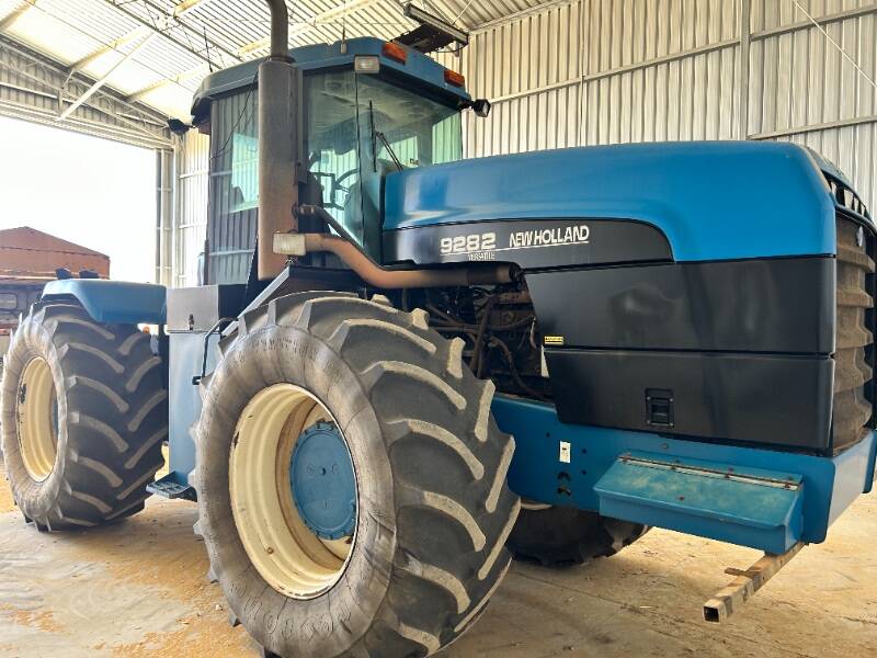There were more bids for this 193kW 1999 New Holland 9282 Versatile tractor than for a newer big tractor offered. The Versatile sold for $59,000.