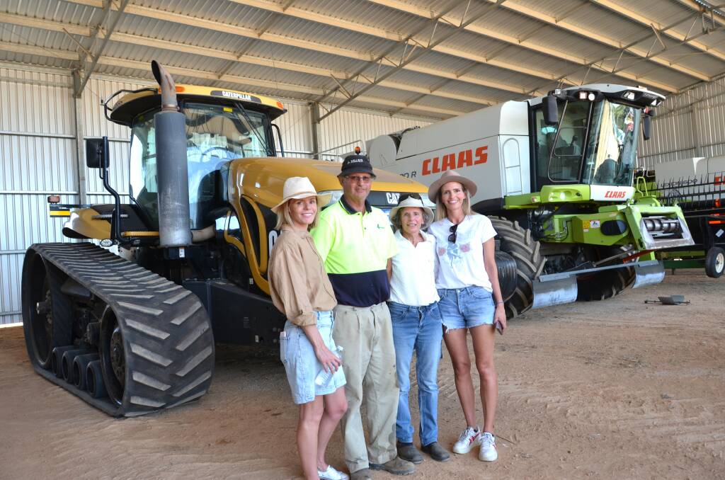 Vendor Paul Berger, Greengables Pastoral Co, Nyabing, with wife Helen and daughters Annette (left) and Christine. The family is moving to Perth after farming in the Nyabing region since 1967.