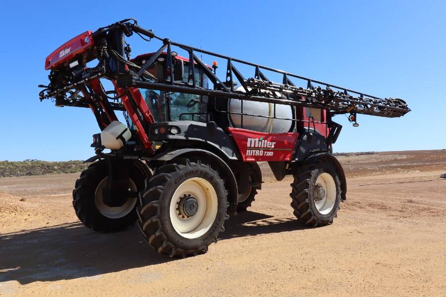 Top item at the Rockvale Pty Ltd online clearing sale was this 2022 Miller Nitro 7380 self-propelled sprayer which attracted 30 bids and was sold for $620,000.