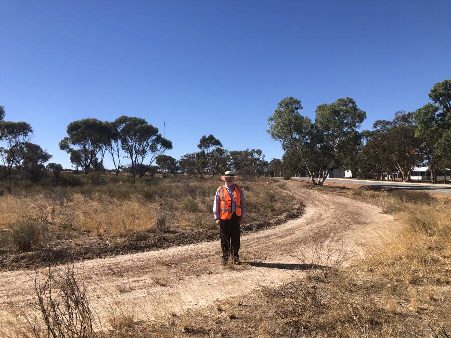 Shire of Victoria Plains chief executive officer Sean Fletcher at one of the Shires proposed new housing sites.