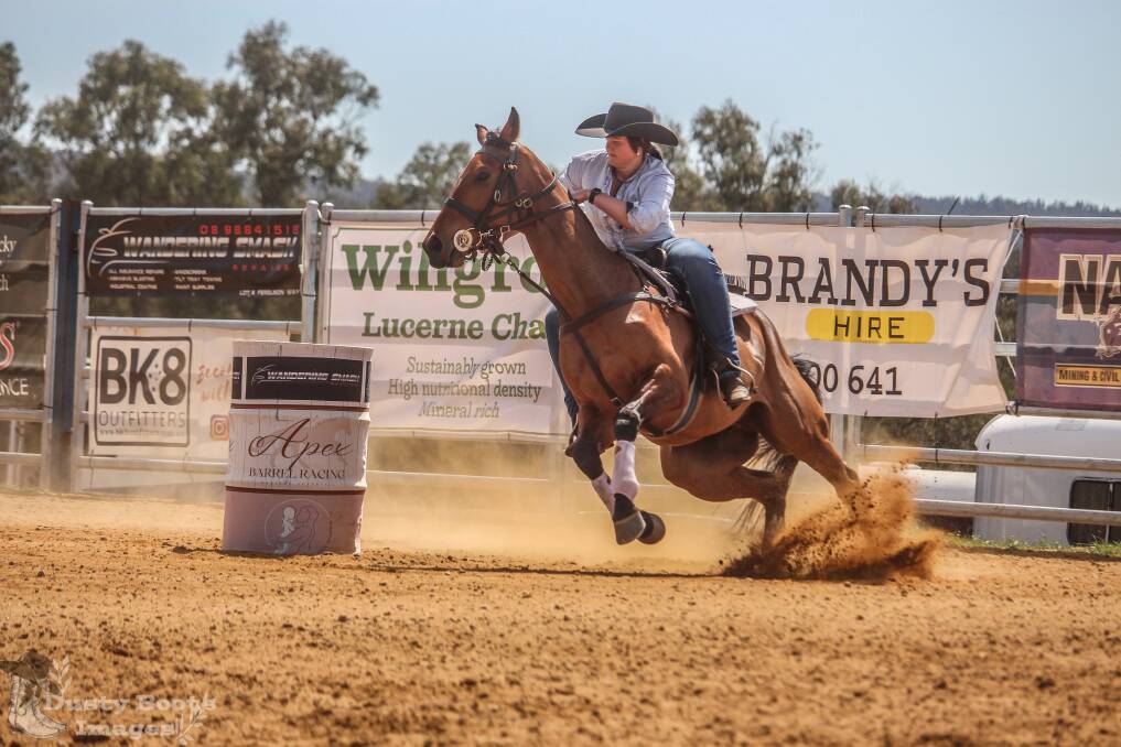 Wandering local and amateur champion Pippa May and her horse, Cinco. Pictures supplied.