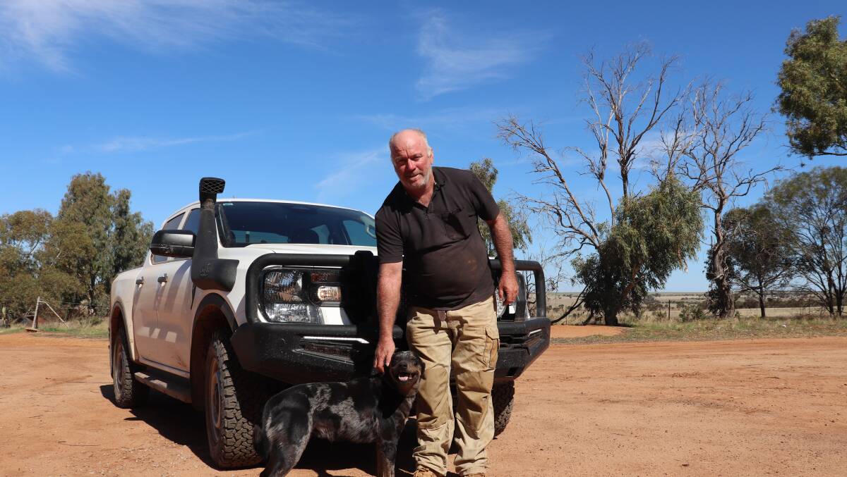 Paul Trenorden and Virat work mate in front of his new Ford Ranger. He said he was considering the future of farming, as well as the prosperity of his local community.