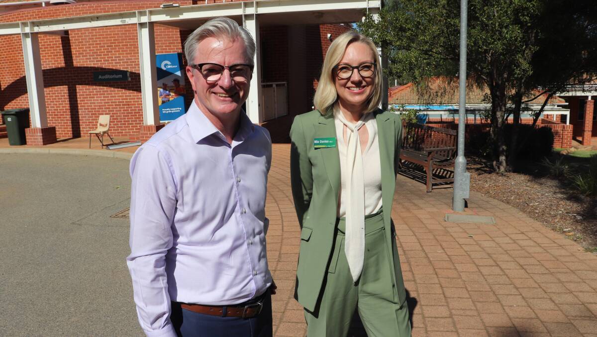 Shire of Northam chief executive officer Jason Whiteaker and The Nationals WA member for the Central Wheatbelt Mia Davies.