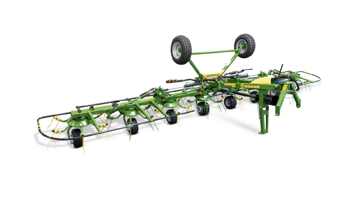 The 8-rotor T900 Vendro Trailing Tedder from Krone has hit the market.