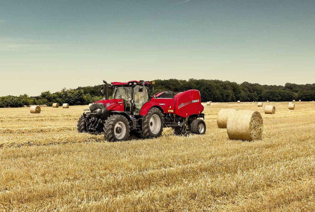 Case IH's large square and round baler ranges are in good supply heading into the haymaking season. Picture supplied