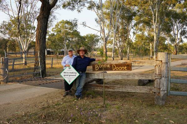 Queensland graziers Carly and Grant Burnham at their Bonnie Doone property. Picture supplied