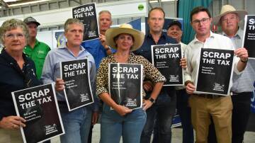 A #ScrapTheTax campaign has been launched in response to the federal government's bio-security tax. Picture: Steph Allen