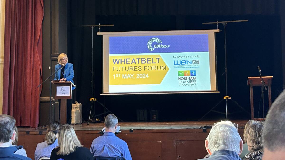 The 2024 Wheatbelt Futures Forum in Northam was hosted by Regional Chambers of Commerce & Industry of WA chief executive officer Kitty Prodonovich 