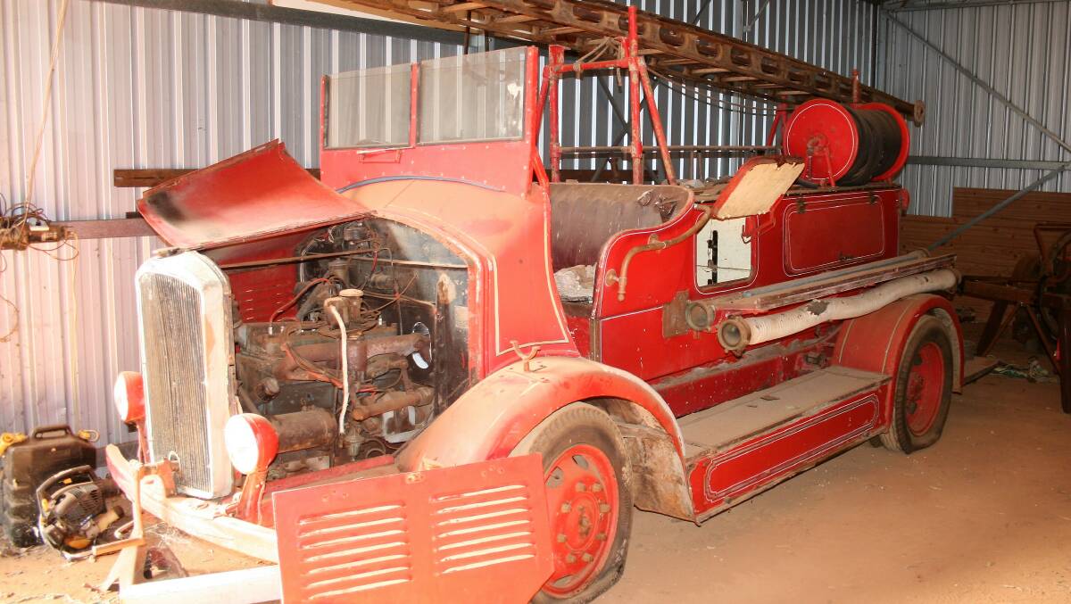 An old fire truck will be showcased in the planned centre.