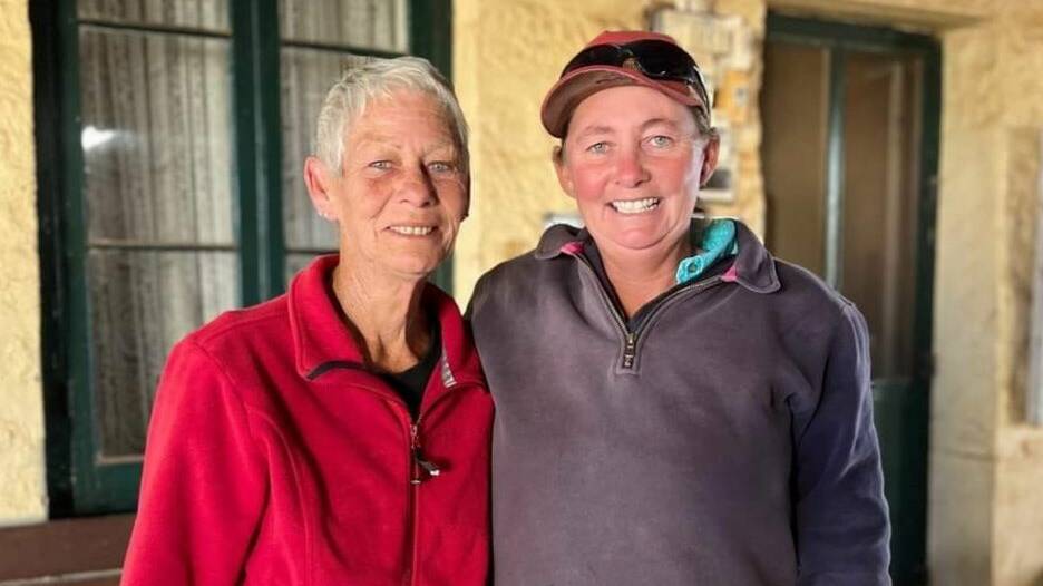 Mother and daughter duo Helen and Gemma Cripps, Gabyon station, said knowing there were people who cared and were willing to help out had lifted their spirits in an otherwise challenging time. Photo supplied by Gemma Cripps.