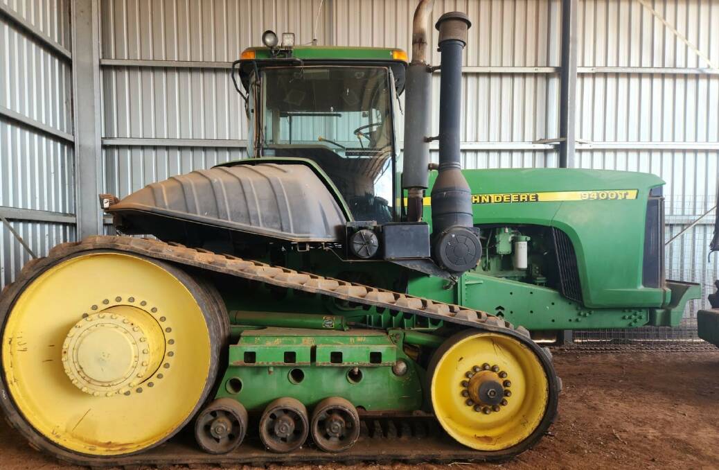 Also bound for South Australia is this rubber-tracked John Deere 9400T tractor sold for $42,000.