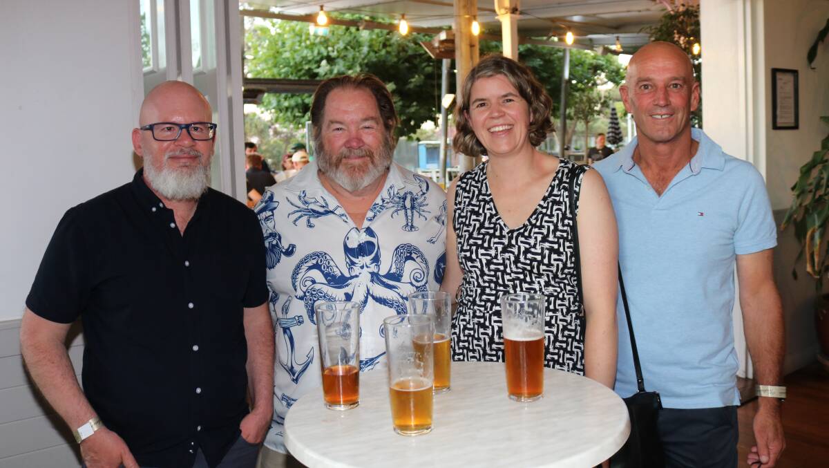 Nutrien Ag Solutions team members, digital product manager Phil Adlam (left), Melbourne, Great Northern Rural agronomist Tony Rosser, Geraldton, digital product lead, Katie Merry, Melbourne and general manager southern WA, Justin Lynn.
