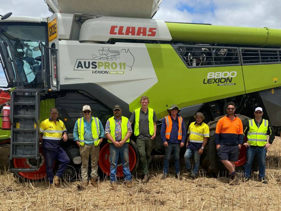 The team of drivers for the Frankland River harvest.
