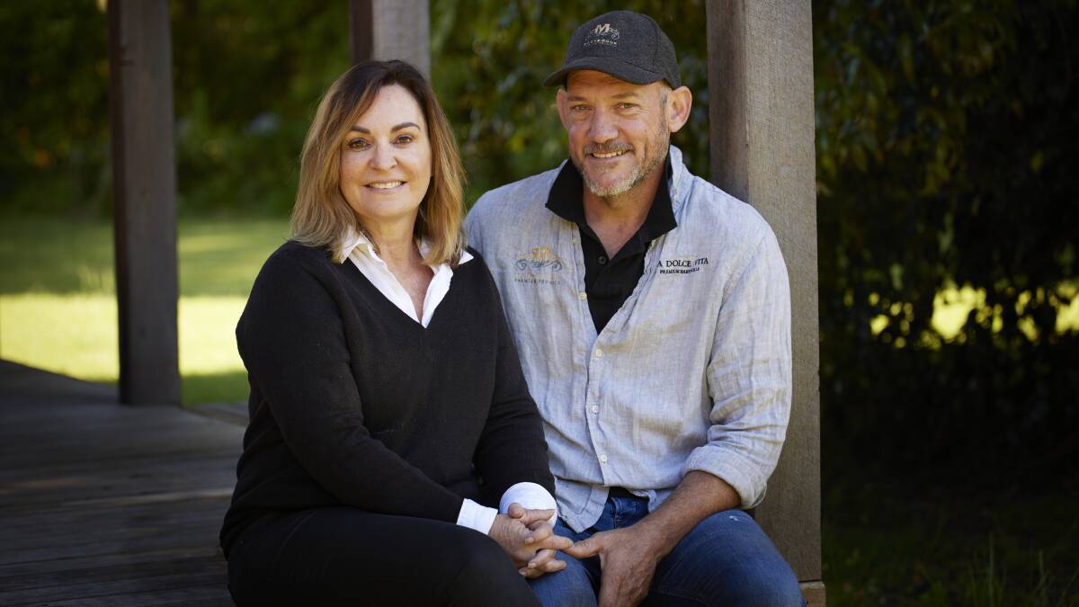 Marissa Taylor and Tony Passamani brand their lamb Marybrook Premium Produce.