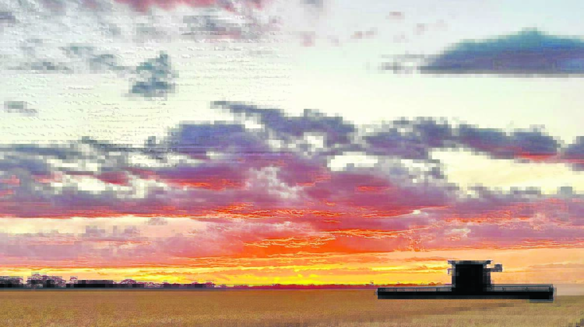 Just like the sun setting over Clabriall Farm, South Bodallin, another years harvest is done and dusted for the vast majority of farmers in WA. Photo sent by Allaina Kent.