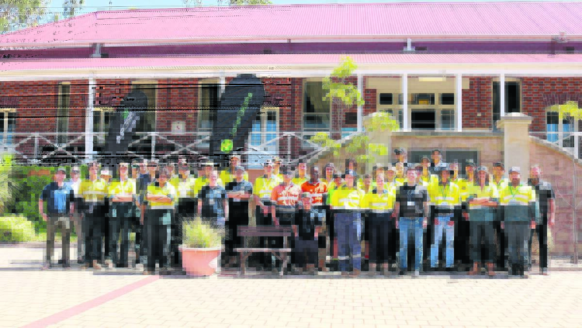 AFGRI Equipment trainees and staff who attended the companys 2023 apprentice and trainee induction at Muresk Institute, Northam. This year AFGRI will recruit 50 first year apprentices and 10 trainees.