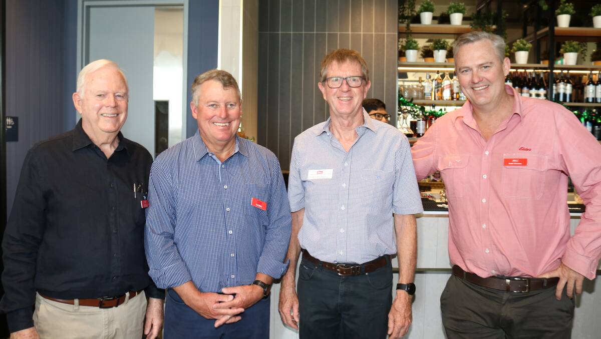 EPEA chairman Mike Walter (left), West Leederville, with Ian White, Melville, Stuart Macaulay, Melville and Elders State general manager WA, Matt Ericsson.