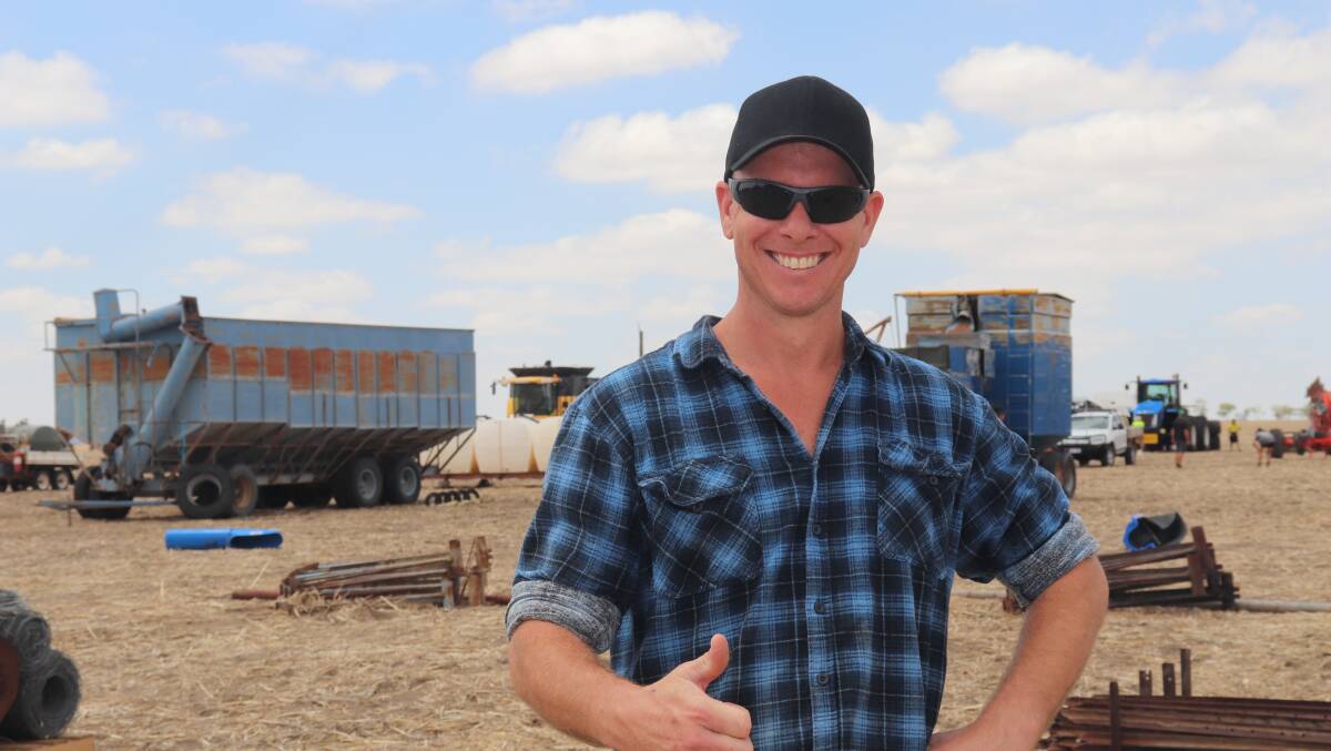 Kim Jewell, diesel fitter, Wooroloo, was attending his first clearing sale to get a feel for prices.