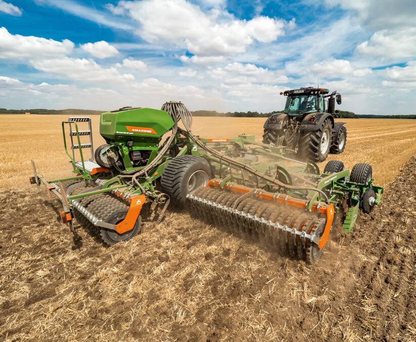 The new Amazone GreenDrill 501 universal seeder is recomeended for the one-pass sowing of 'catch crops', fine seeds and undersown crops,
