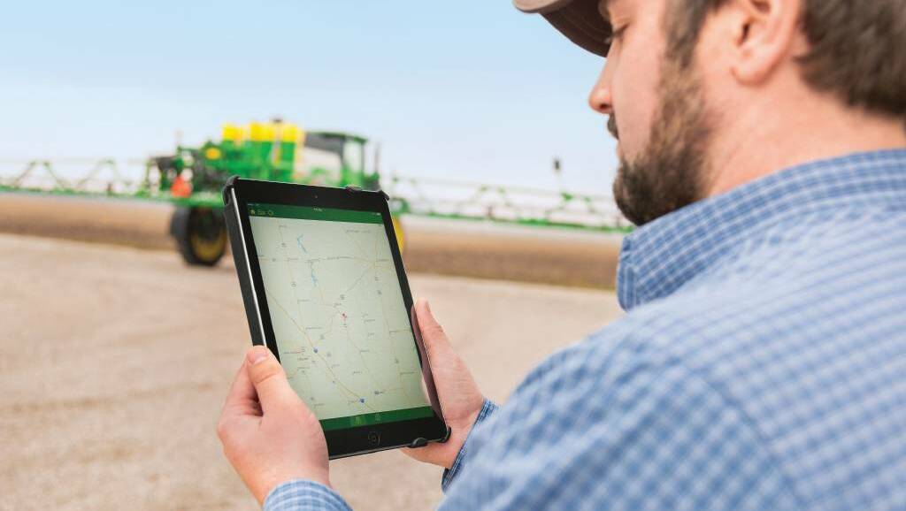 REMOTE CONTROL: DataConnect will allow seamless data-sharing between machinery brands in real-time through the cloud, users will be able to access through the portals such as the John Deere Operations Center. Photo: John Deere