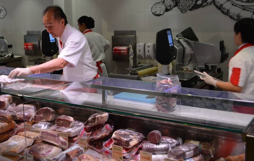 Premium-priced meat cuts from around the world at Huber's Butchery in Singapore.