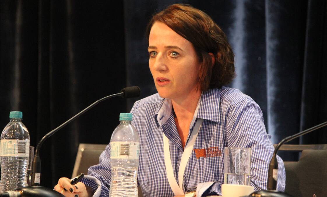 Cattle Council of Australia chief executive officer Margo Andrae at the WAFarmers Trending Ag 2019 conference during the social licence panel discussion.