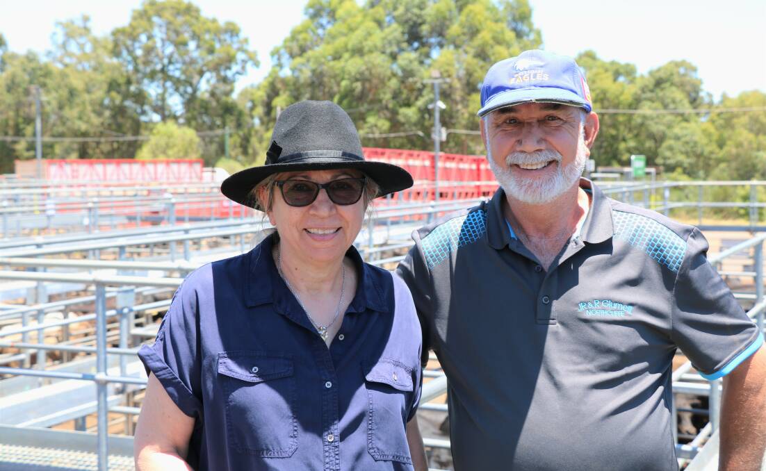 Rose and John Guimelli, Northcliffe, attended the sale hoping to buy some cattle, a month earlier than usual.