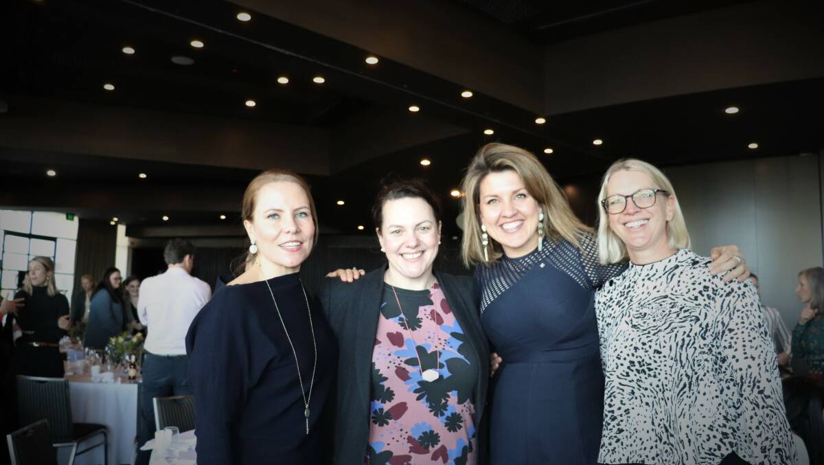 Department of Primary Industries and Regional Development manager of investment services Susan Hall (left), CBH Group head of grower services Amanda Johnston, RRR Network board director Liz Brennan and CBH Group chief external relations officer Brianna Peak.