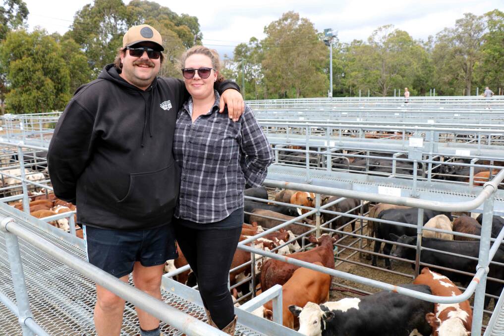 James and Sharon Hughes, Cookernup, attended the sale last week to buy cattle for their farm.