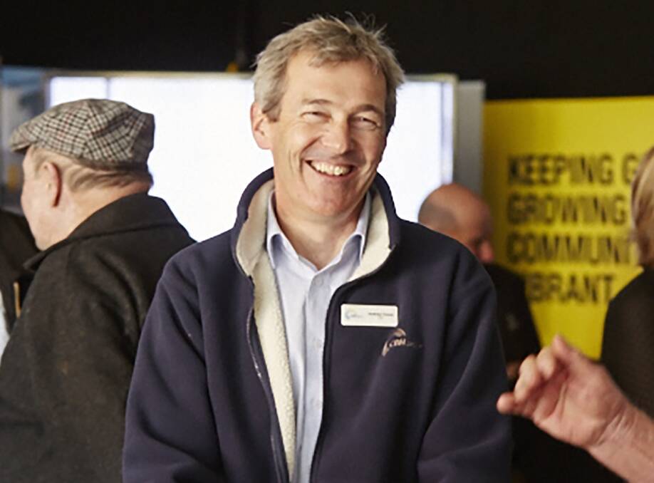 Former Grain Pool employee and CBH chief executive officer Andy Crane at a field day in 2015.