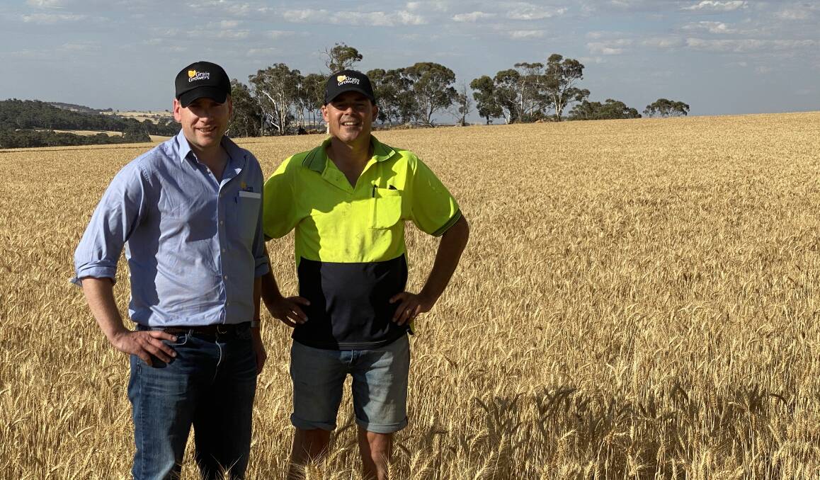 GrainGrowers chief executive officer David McKeon (left), recently caught up with GrainGrowers director and WAFarmers president Rhys Turton. Mr McKeon is hopeful that more wheat will go to Indonesia in 2020.