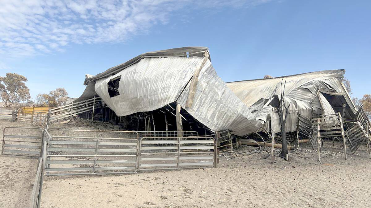  The shearing shed was only part of the destruction for the Bolt family, Corrigin, after last years devastating fires. It is one of many images and stories that are featured in February Firestorm, Voices from the Smoke, that was launched in Corrigin last Friday night.