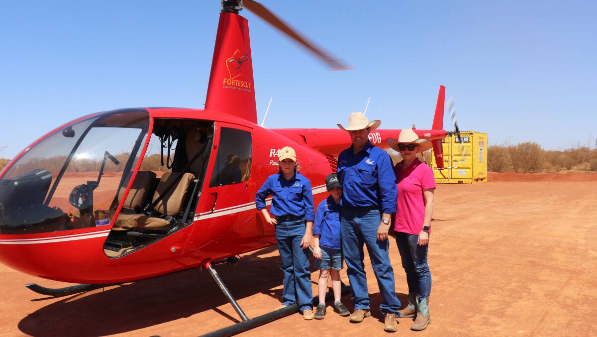 Pastoralist and businessman Brent Smoothy, wife Rachel and sons Lance, 13 and Rom, 7. Mr Smoothy recently sold the pastoral lease of Kumarina station, near Newman, to Wharton Capital Limited for $3-$4 million. 