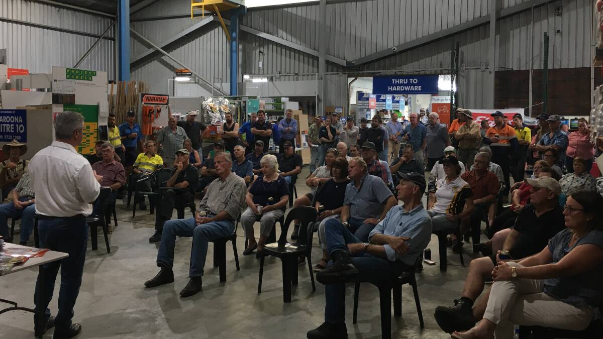 A crowd of about 90 producers from the Waroona and Peel region attended a Livestock and Animal Health information night organised by Elders and Waroona Mitre 10. There were a number of guest speakers on the night that covered everything from current market conditions, vaccination programs, weaning and general animal health.