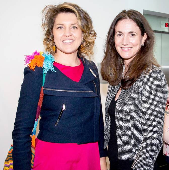 Elizabeth Brennan (left) with CEOs for Gender Equity executive officer Tania Cecconi.