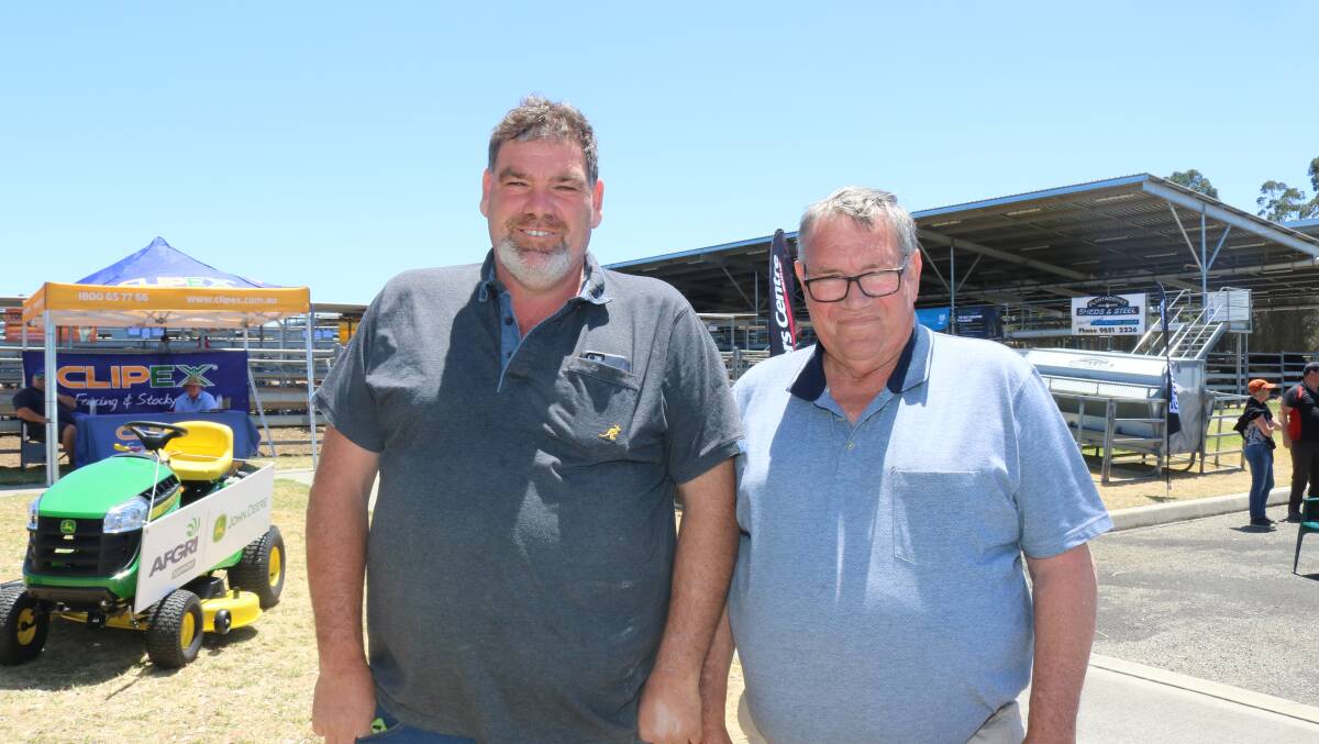 Attending the event were David (left) and John Finlay, Kendenup.