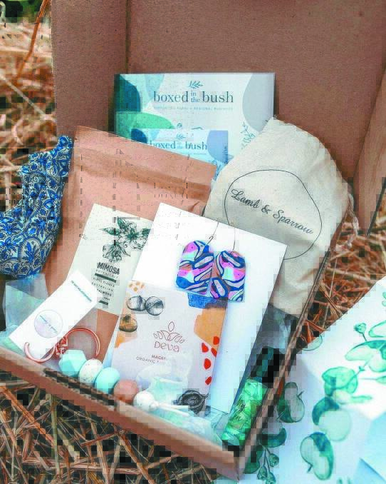 Each Boxed in the Bush gift parcel features at least four Australian-made products in the categories of home, food, beauty and lifestyle.