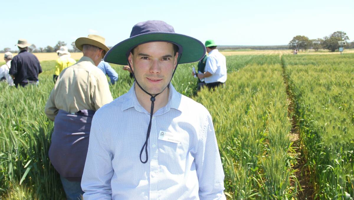  DPIRD research officer Brenton Leske was part of the field experiments held in 2018 and 2019.