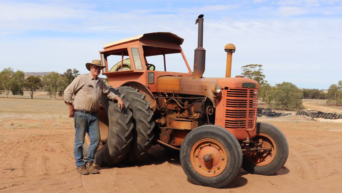 York farmer Tony Seabrook with the 1961 Chamberlain Super 70 which turned 60 years old this year.