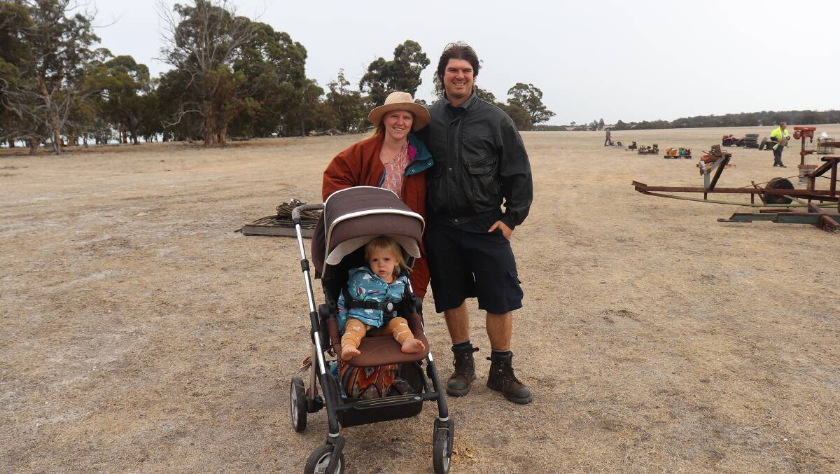 Emma and Matt Hamersley, Cuthbert near Albany, with son Theo, 18 months.