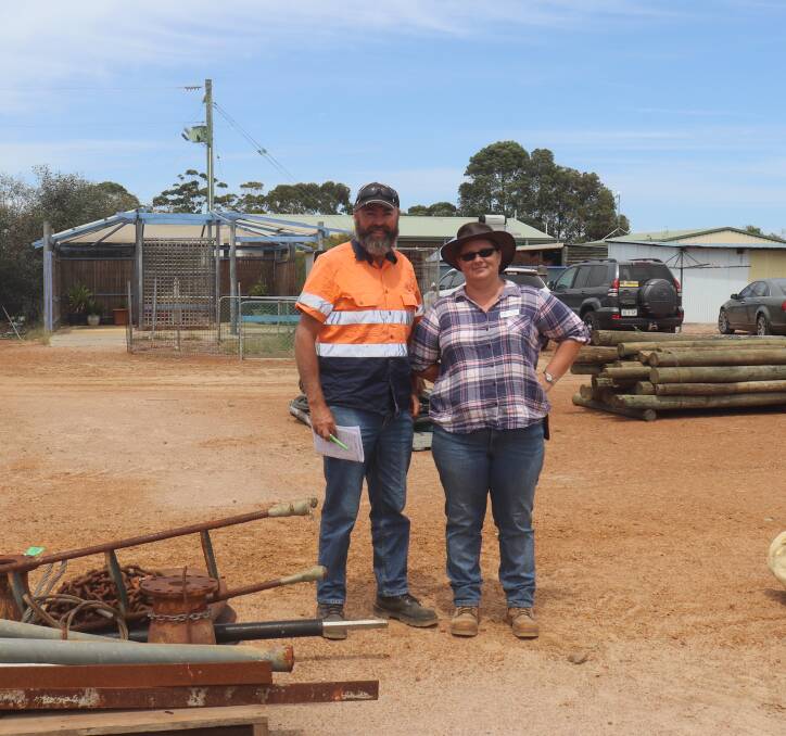 Jason (left) and Sally Lowe, Esperance, went 'early bird' hunting in the sundries lanes.