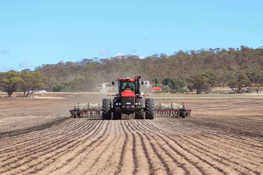 This year's program is approximately 2400ha in total which is made up of 1200ha of barley, 700ha of canola, 200ha of lupins, 150ha of wheat, 100ha of oats and maybe 50ha for hay.