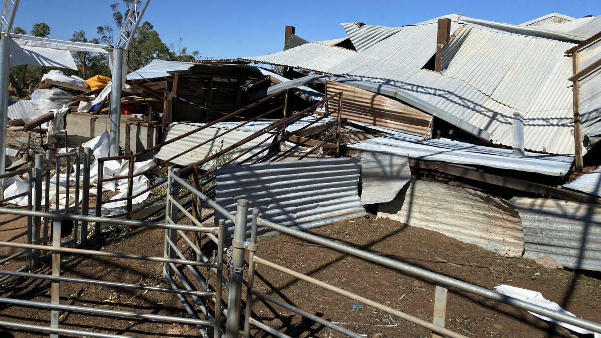 Cyclone Seroja devastated large parts of WA's northern Wheatbelt last month, leaving an immense trail of destruction for many, including livestock producers. Picture supplied.