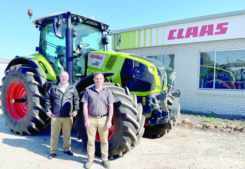 CLAAS Harvest Centre Northam sales representative Melvyn Parnell (left), with Northern WA service manager Michael Phipps are excited to work with customers as the brand gains more support in the State.