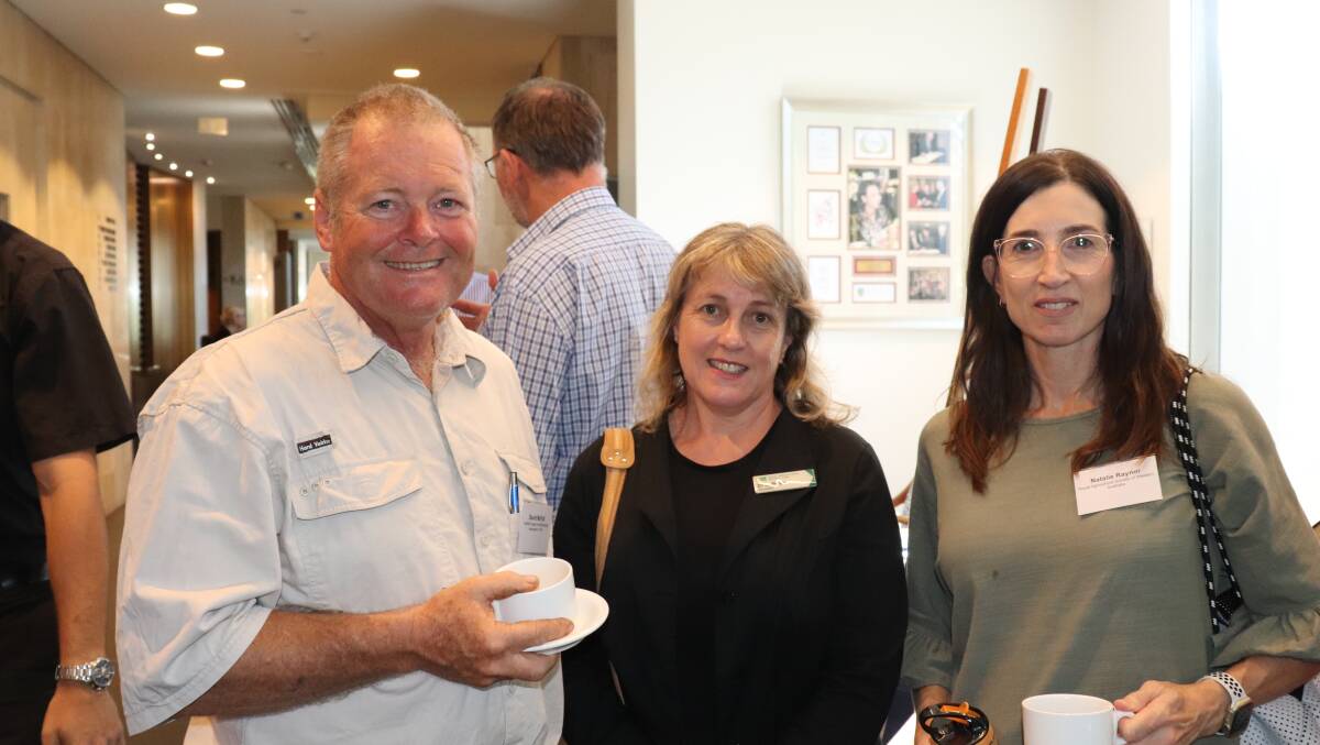 David McFall, Certified Organic and Biodynamic WA, Jo Pluske, Royal Agricultural Society of WA councillor and Natalie Raynor, Royal Agricultural Society of WA manager event competition and education.
